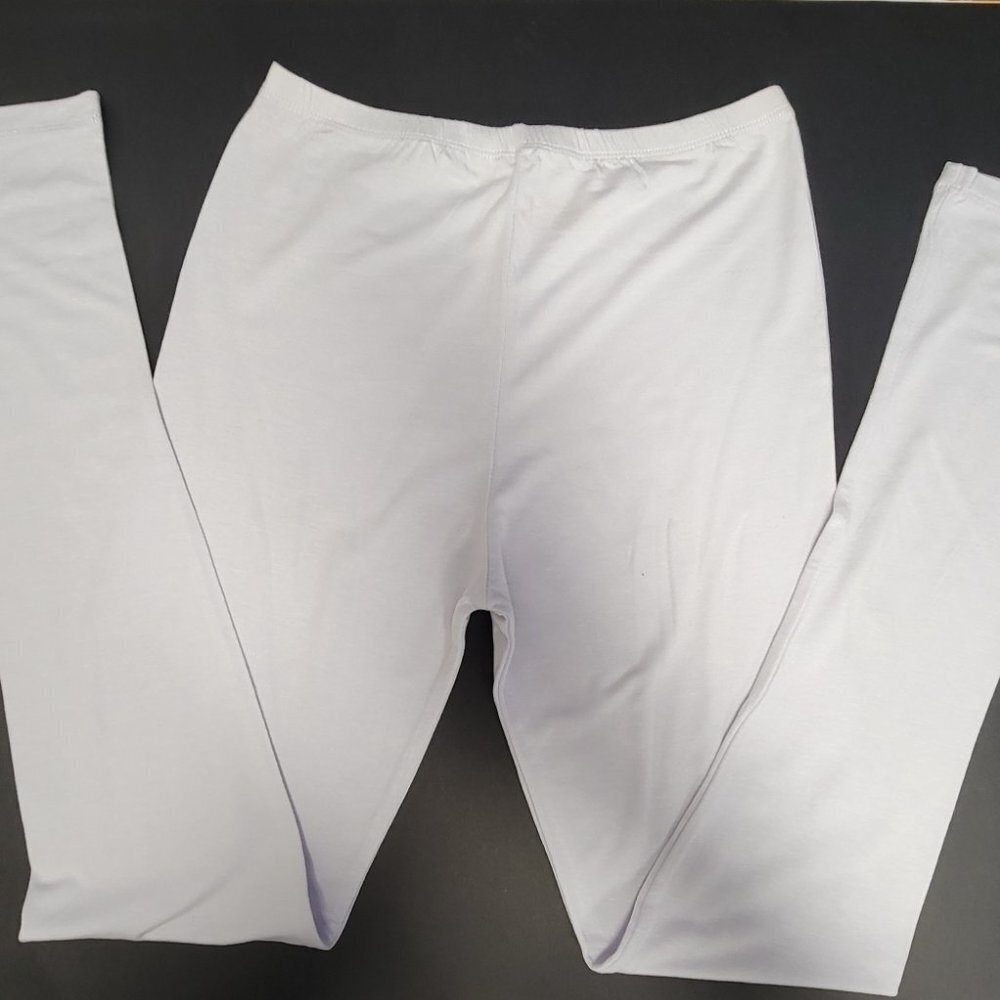 White Stretchy Leggings Pants Size Small or Medium
